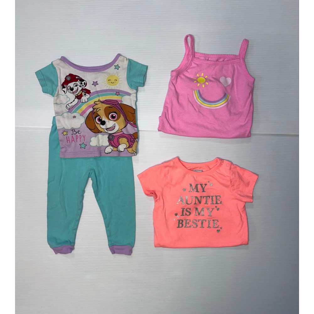 Lot of 4 Items Baby Girl Toddler 24 Months Pink Blue Clothing Bundle - Picture 11 of 12